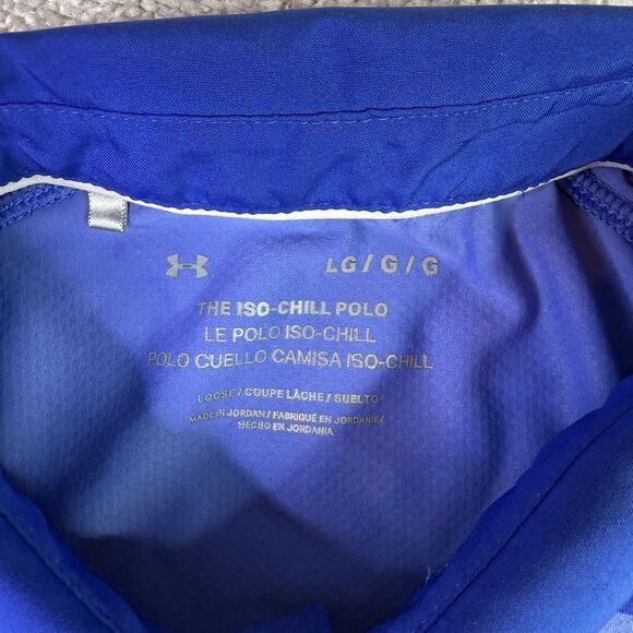 Under Armour Shirt Men’s Large Blue The Iso-Chill Polo Mid South Club Golf - Picture 3 of 9